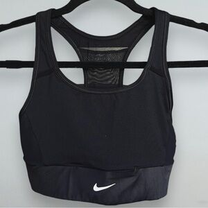 Nike | Dri-Fit Black Sports Bra | Racerback Mesh | Size S